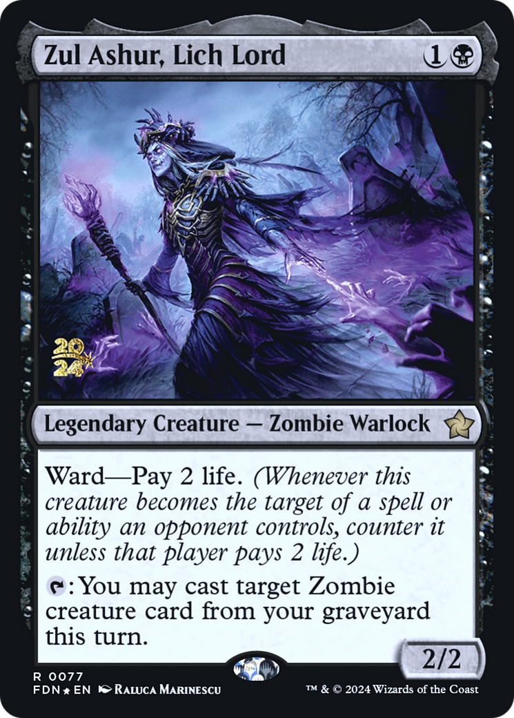 Image of Zul Ashur, Lich Lord [Foundations Prerelease Promos]