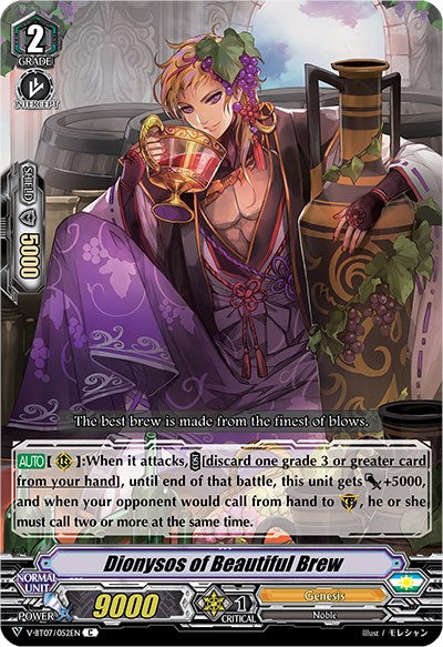 Image of Dionysos of Beautiful Brew (V-BT07/052EN) [Infinideity Cradle]