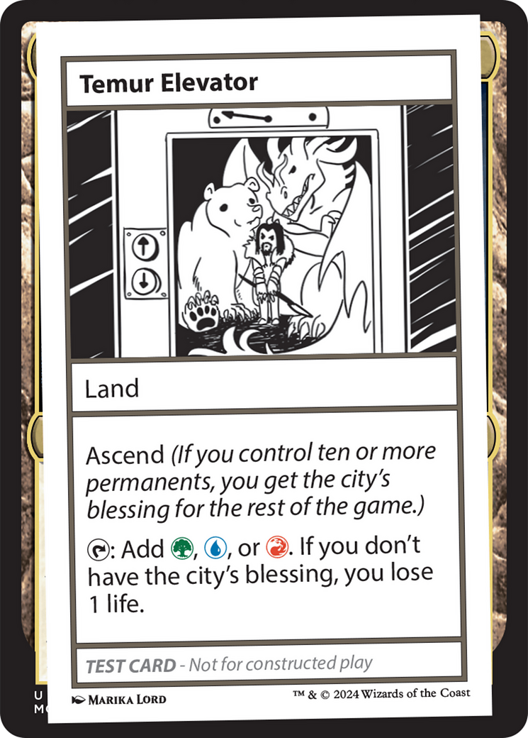 Image of Temur Elevator [Mystery Booster 2 Playtest Cards]