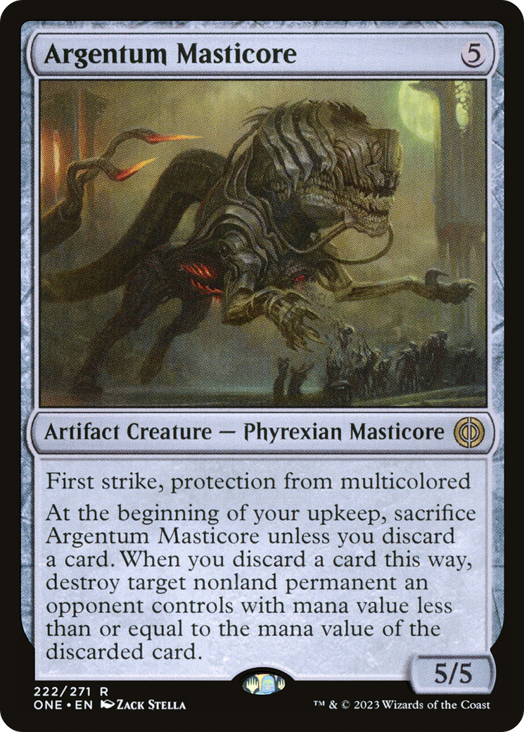 Image of Argentum Masticore [Phyrexia: All Will Be One]