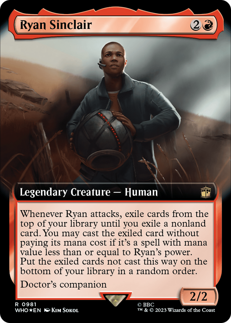 Image of Ryan Sinclair (Extended Art) (Surge Foil) [Doctor Who]
