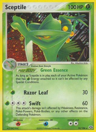 Image of Sceptile (10/106) (Stamped) [EX: Emerald]