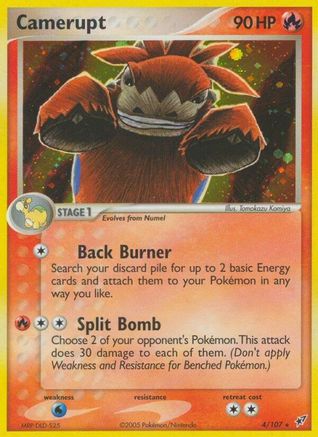 Image of Camerupt (4/107) (Stamped) [EX: Deoxys]