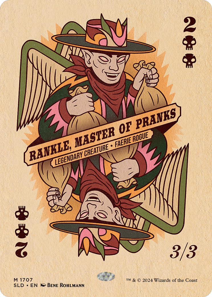 Image of Rankle, Master of Pranks (SLD-1707) - Secret Lair Drop (Borderless) Foil