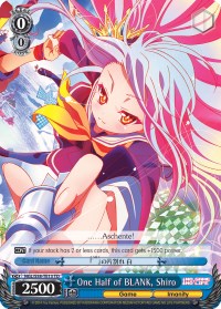 Image of One Half of BLANK, Shiro (NGL/S58-TE13 TD) [No Game No Life]
