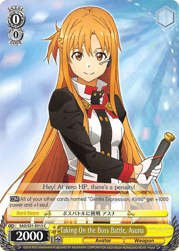 Image of Taking On the Boss Battle, Asuna (SAO/S51-E013 C) [Sword Art Online The Movie: -Ordinal Scale-]