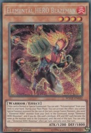 Image of Elemental HERO Blazeman [WSUP-EN032] Secret Rare