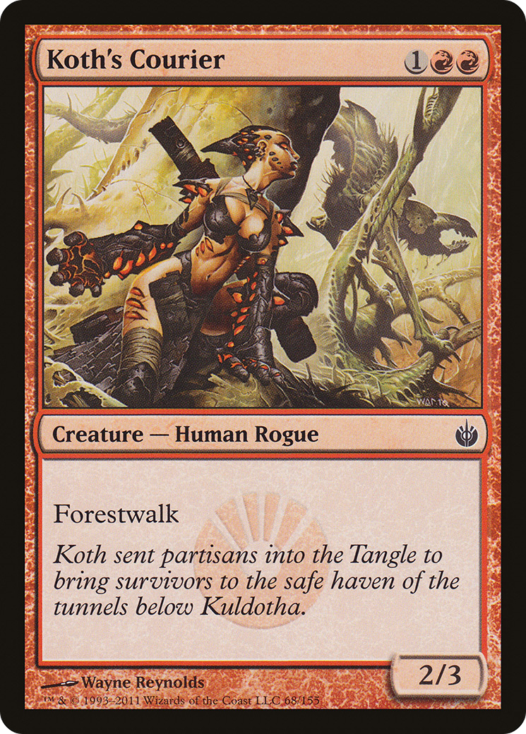 Image of Koth's Courier [Mirrodin Besieged]