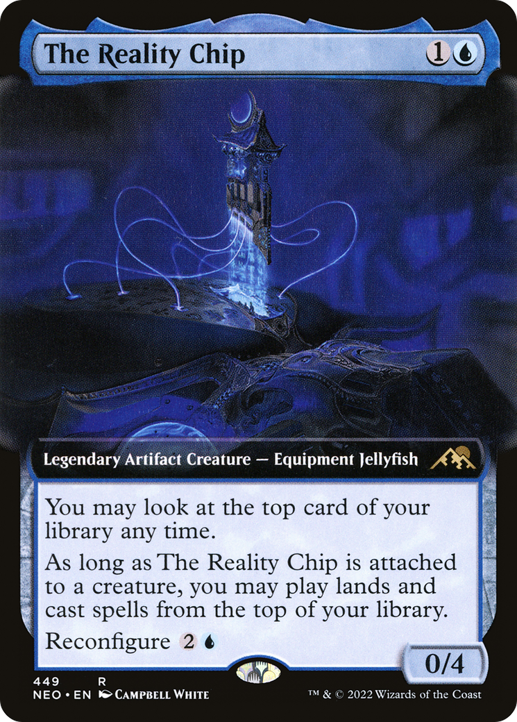 Image of The Reality Chip (Extended Art) [Kamigawa: Neon Dynasty]