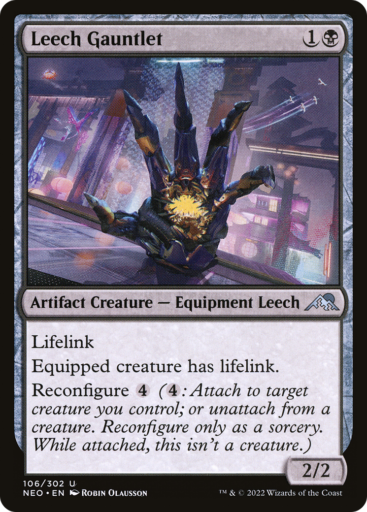 Image of Leech Gauntlet [Kamigawa: Neon Dynasty]