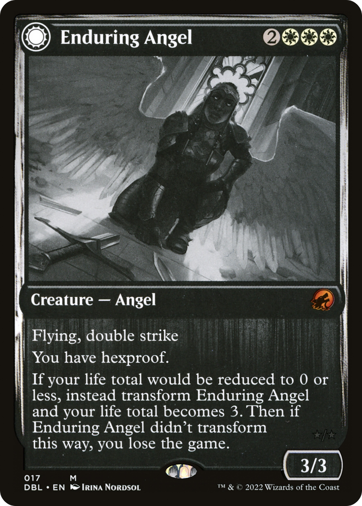 Image of Enduring Angel // Angelic Enforcer [Innistrad: Double Feature]