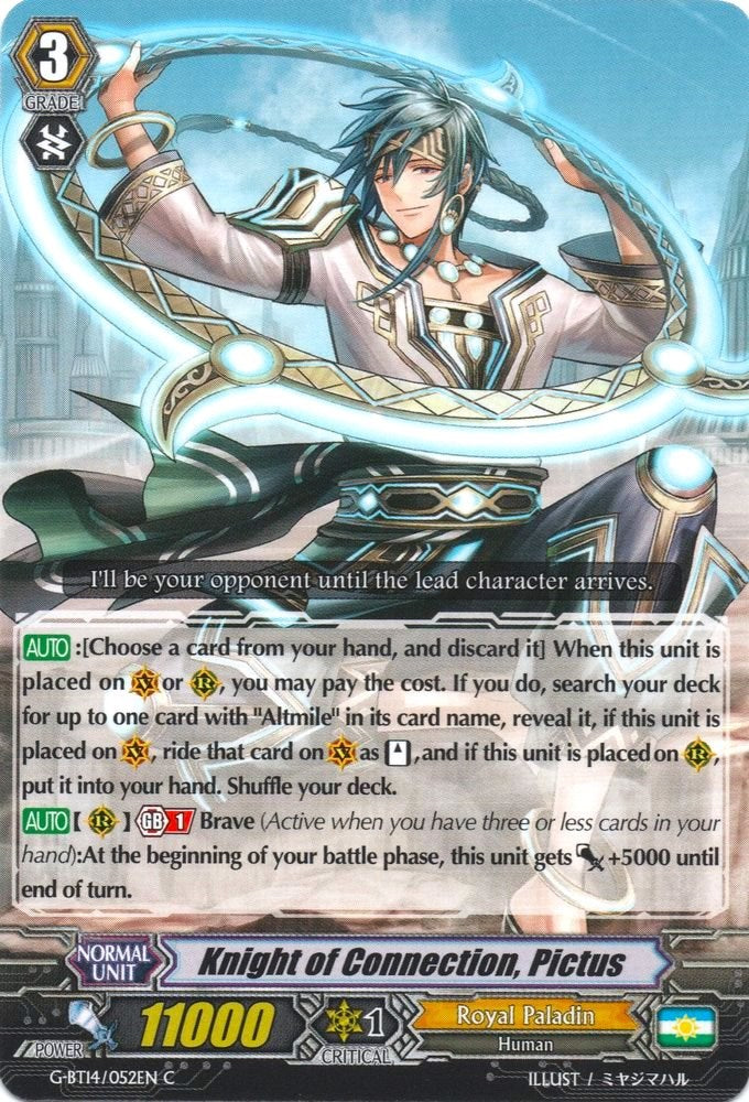 Image of Knight of Connection, Pictus (G-BT14/052EN) [Divine Dragon Apocrypha]