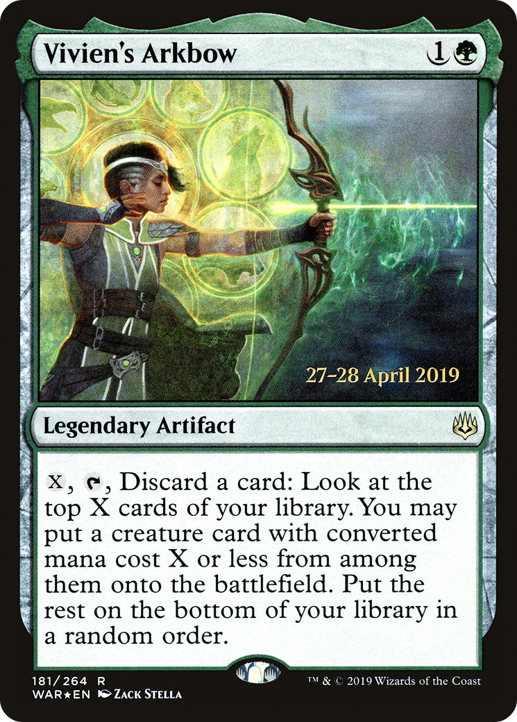 Image of Vivien's Arkbow [War of the Spark Prerelease Promos]