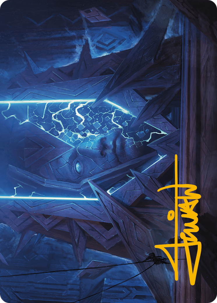 Image of Stone Idol Generator Art Card (Gold-Stamped Signature) [Modern Horizons 3 Art Series]