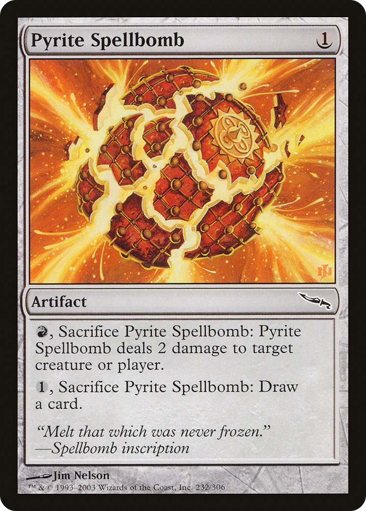 Image of Pyrite Spellbomb [Mirrodin]