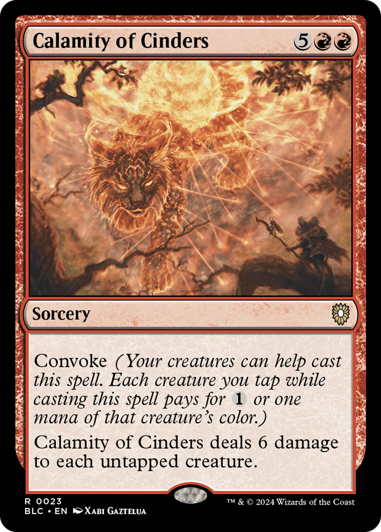 Image of Calamity of Cinders [Bloomburrow Commander]