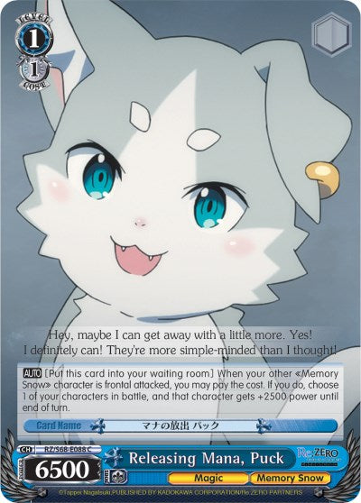 Image of Releasing Mana, Puck (RZ/S68-E088 C) [Re:ZERO Memory Snow]