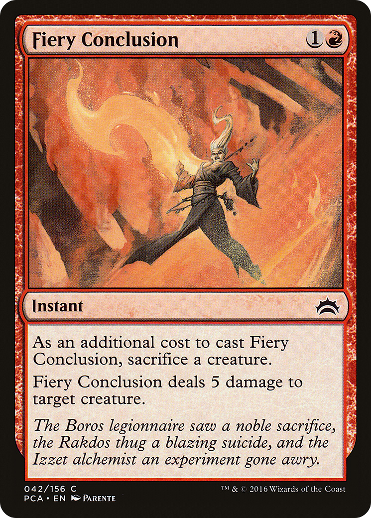Image of Fiery Conclusion [Planechase Anthology]