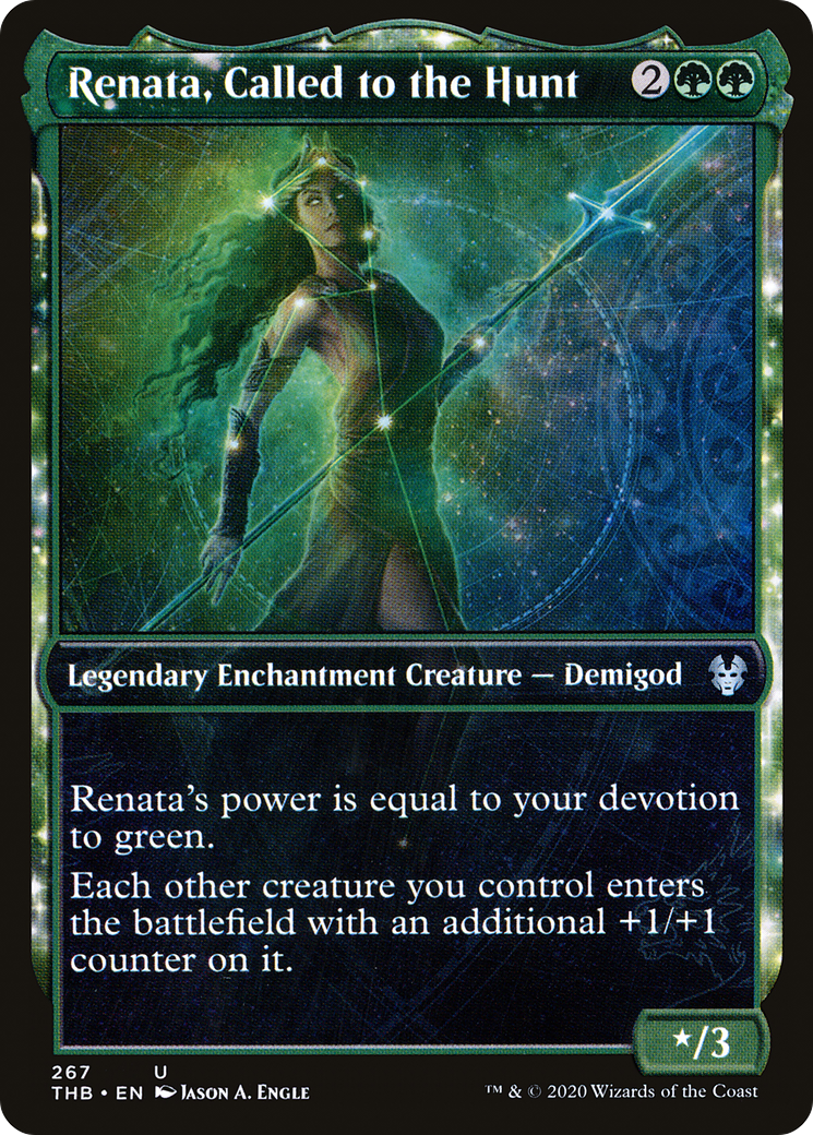 Image of Renata, Called to the Hunt (Showcase) [Theros Beyond Death]