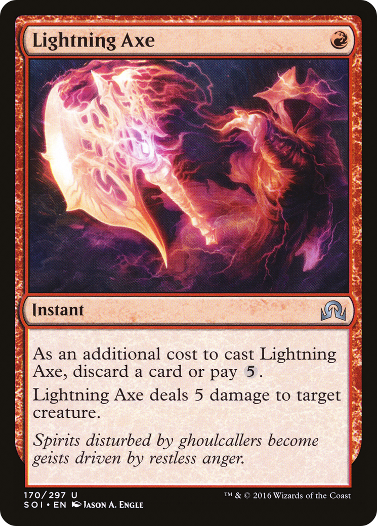 Image of Lightning Axe [Shadows over Innistrad]