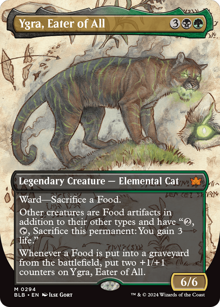 Image of Ygra, Eater of All (Borderless) [Bloomburrow]