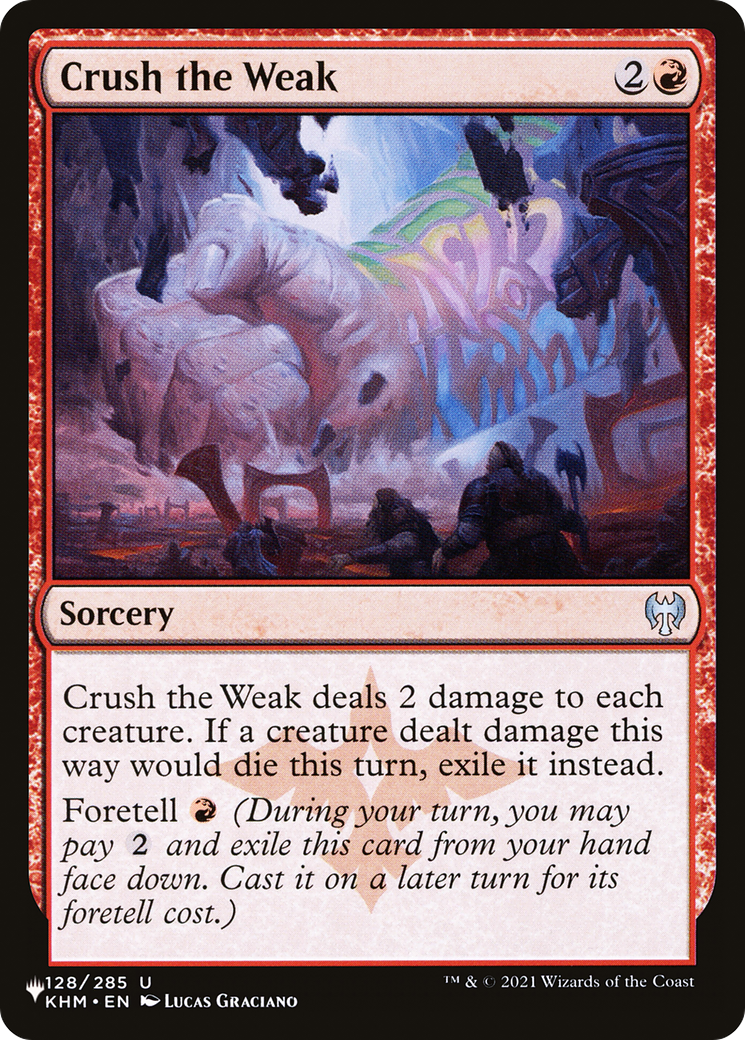 Image of Crush the Weak [The List]