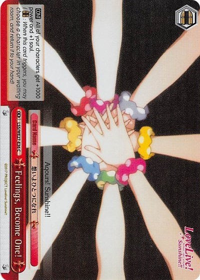 Image of Feelings, Become One! (LSS/WE27-E36 C) (Parallel Foil) [Love Live! Sunshine!! Extra Booster]