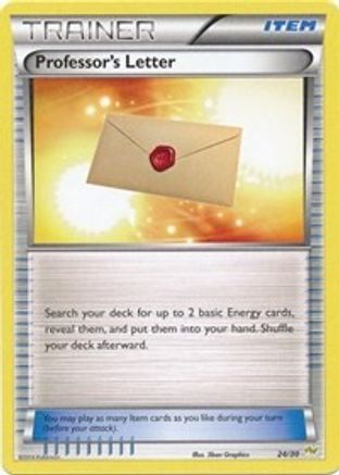 Image of Professor's Letter (24/30) [XY: Trainer Kit - Noivern]