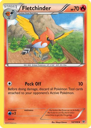 Image of Fletchinder (14/108) [XY: Roaring Skies]