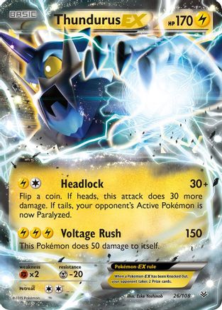 Image of Thundurus EX (26/108) [XY: Roaring Skies]