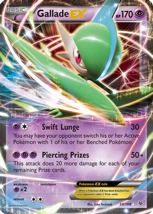 Image of Gallade EX (34/108) [XY: Roaring Skies]