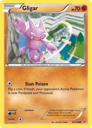 Image of Gligar (36/108) [XY: Roaring Skies]