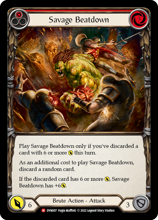 Image of Savage Beatdown [DYN007] (Dynasty)  Rainbow Foil