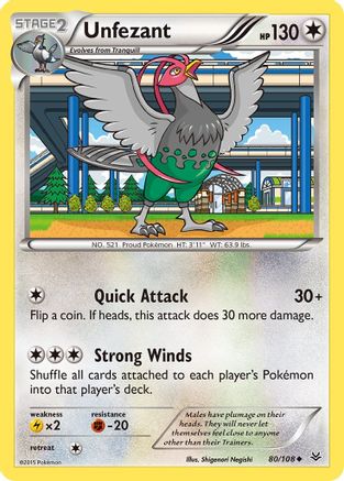 Image of Unfezant (80/108) [XY: Roaring Skies]