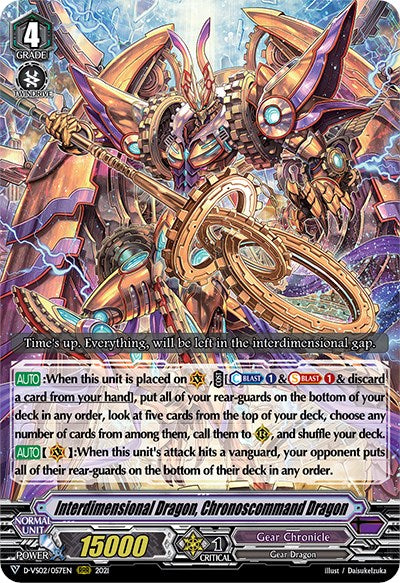 Image of Interdimensional Dragon, Chronoscommand Dragon (D-VS02/057EN) [V Clan Collection Vol.2]