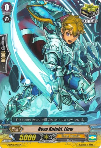 Image of Nova Knight, Llew (G-LD03/015EN) [G-Legend Deck Vol.3: The Blaster]