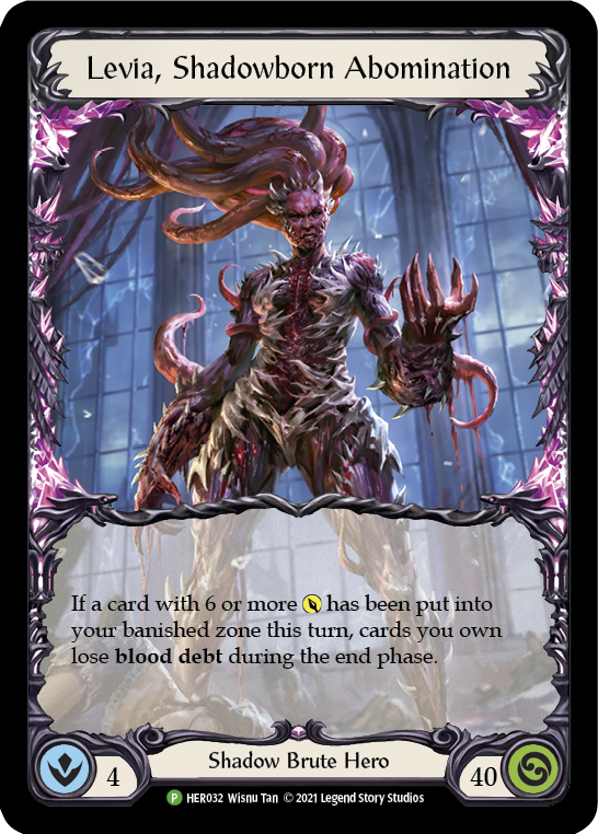 Image of Levia, Shadowborn Abomination [HER032] (Promo)  Cold Foil