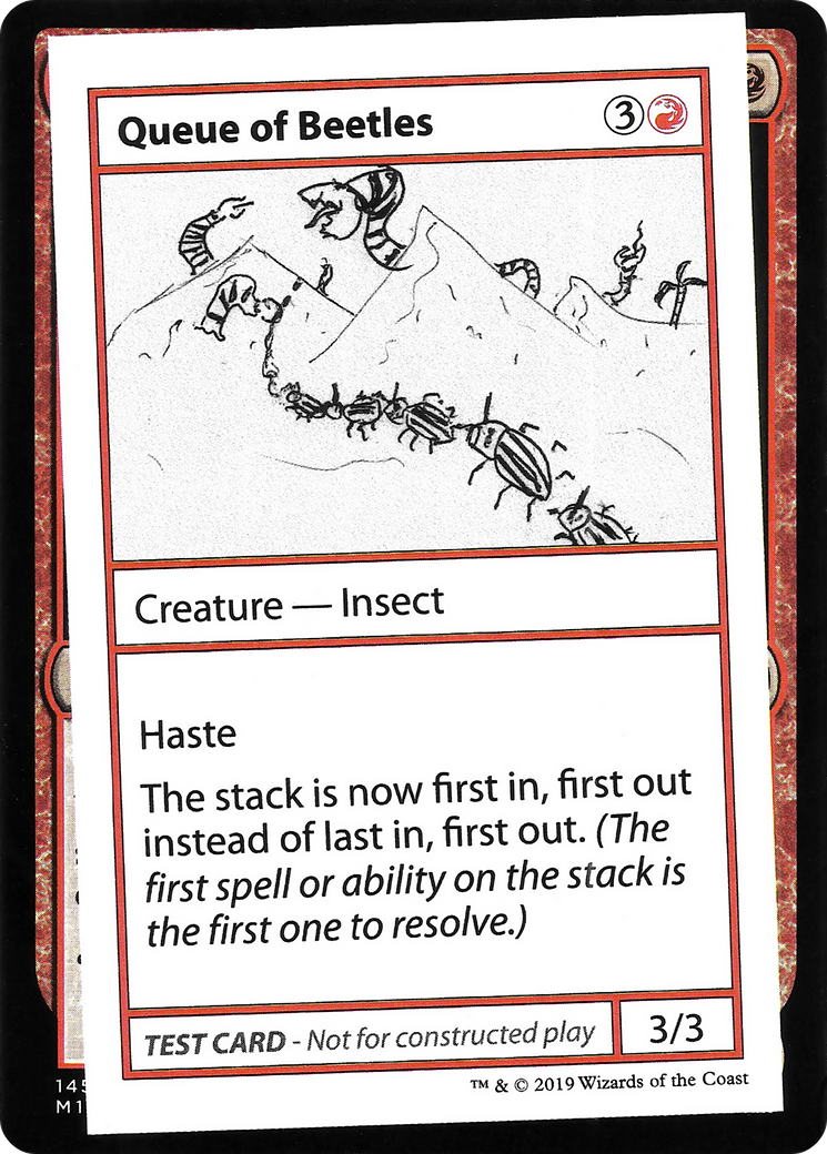 Image of Queue of Beetles (2021 Edition) [Mystery Booster Playtest Cards]