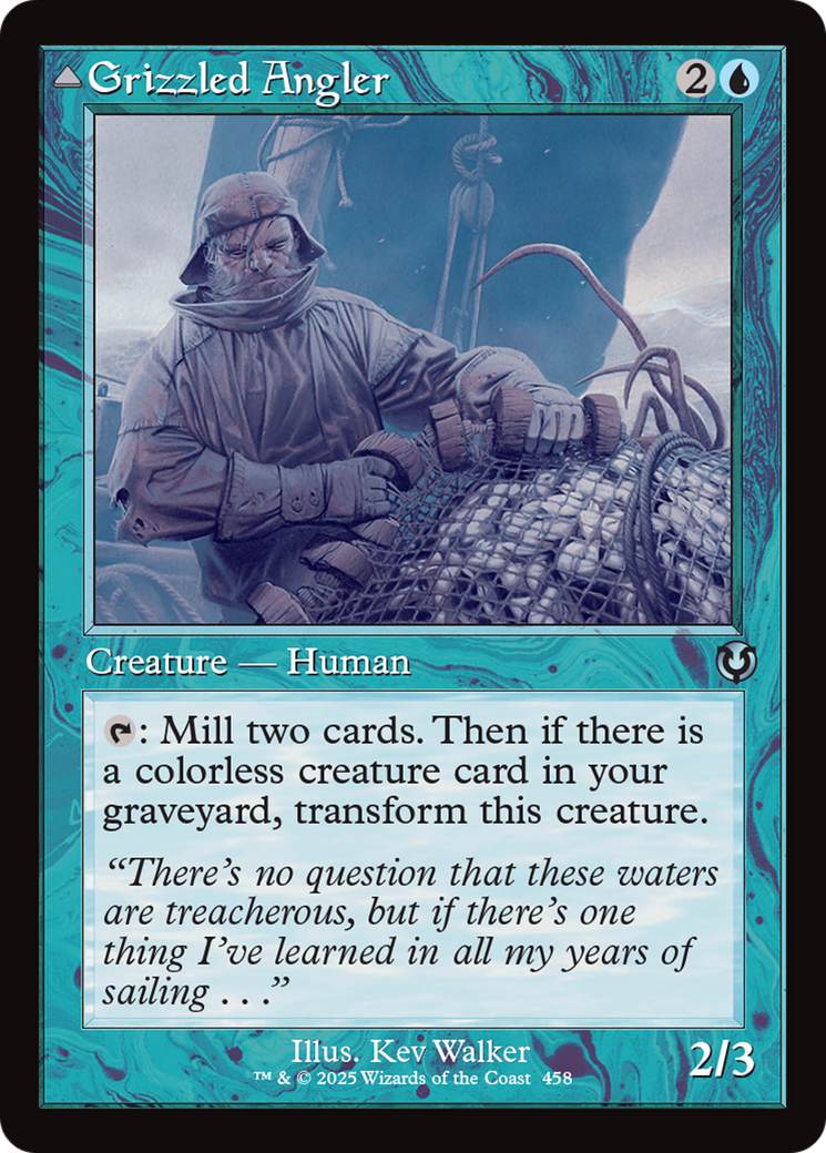 Image of Grizzled Angler // Grisly Anglerfish (Retro Frame) [Innistrad Remastered]