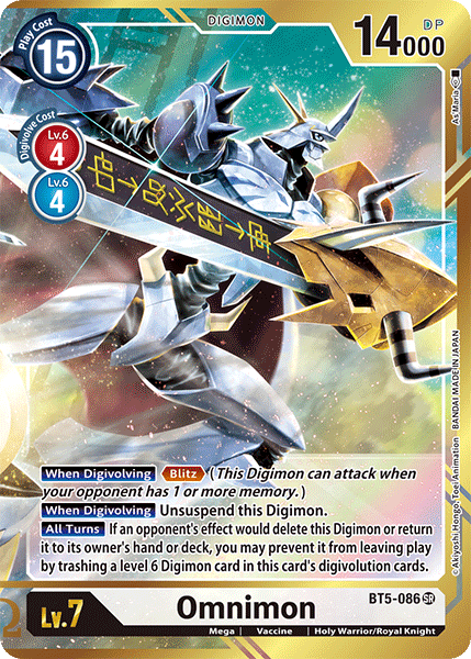 Image of Omnimon [BT5-086] (Alternate Art - As'Maria) [Battle of Omni]