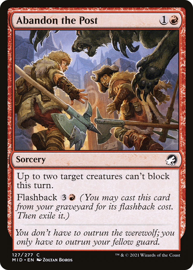 Image of Abandon the Post [Innistrad: Midnight Hunt]