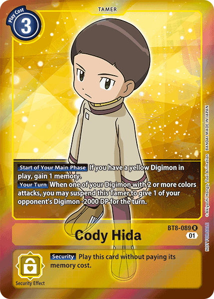 Image of Cody Hida [BT8-089] (Alternative Art - Box Topper) [New Awakening]