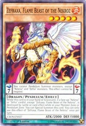 Image of Zefraxa, Flame Beast of the Nekroz [CROS-EN027] Common