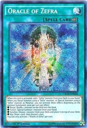 Image of Oracle of Zefra [CROS-EN060] Secret Rare