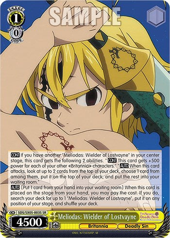 Image of Meliodas: Wielder of Lostvayne (SR) [The Seven Deadly Sins: Revival of The Commandments]