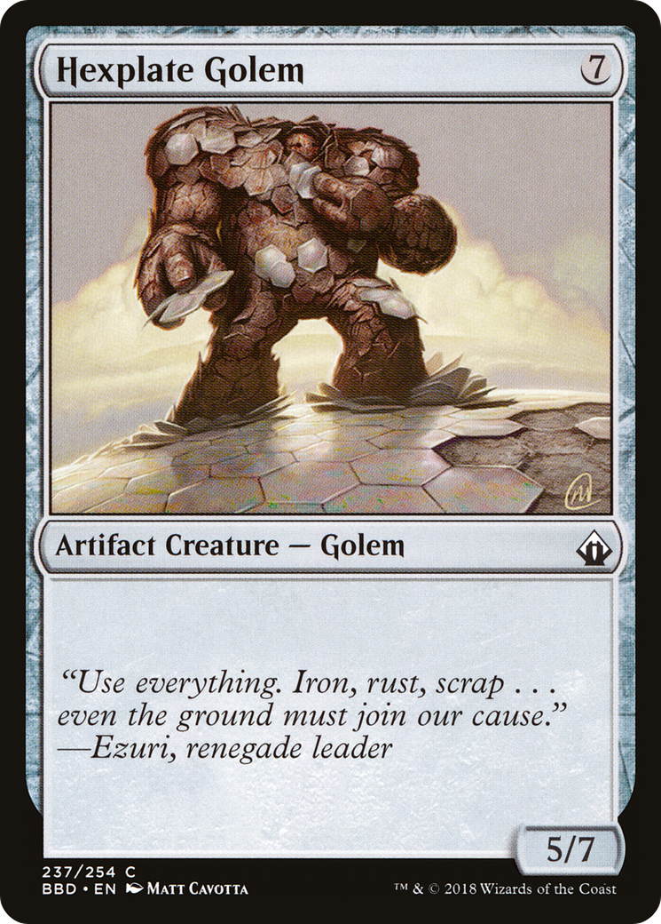 Image of Hexplate Golem [Battlebond]