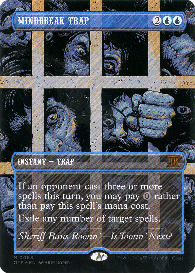 Image of Mindbreak Trap (Textured Foil) [Outlaws of Thunder Junction: Breaking News]