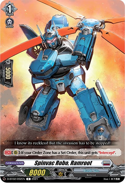 Image of Spinvac Robo, Ramroot (D-BT02/092EN) [A Brush with the Legends]