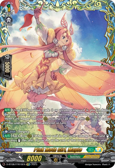 Image of Pink Moth Girl, Maple (D-BT08/FFR16EN) [Minerva Rising]