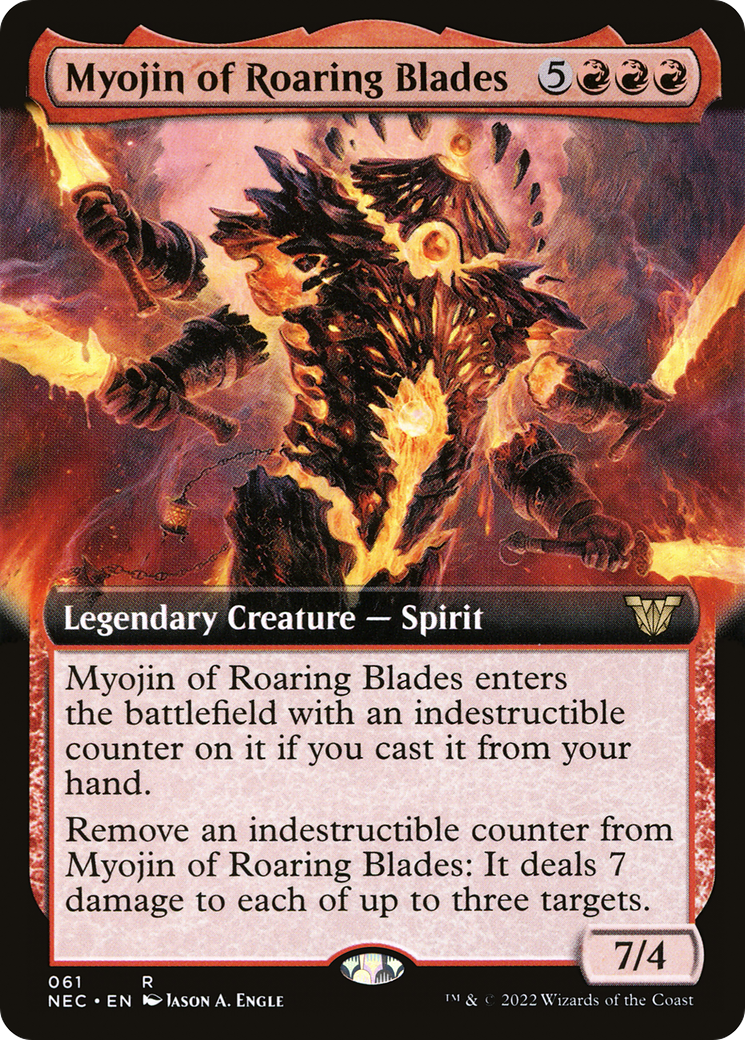 Image of Myojin of Roaring Blades (Extended Art) [Kamigawa: Neon Dynasty Commander]